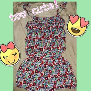 Justice floral Romper